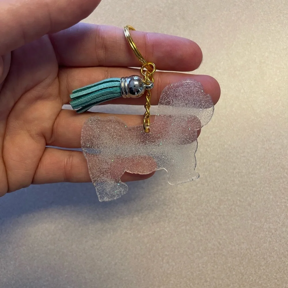 🎉🎉2x HP🎉🎉 Handmade Lhasa Apso/ Shih Tzu Keychain - Picture 2 of 6